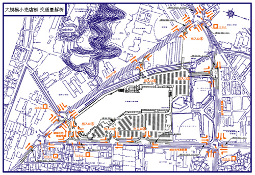 大規模小売店舗 交通量解析