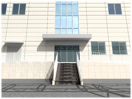 正面玄関 3Dパース(※1)